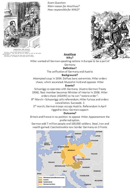 The unification of Germany and Austria