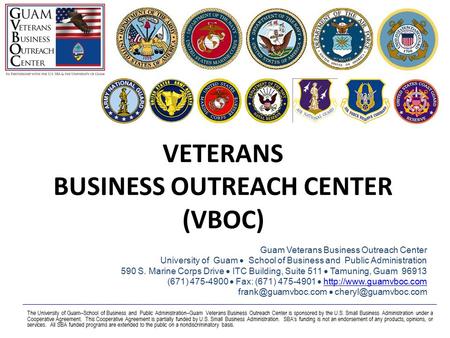 VETERANS BUSINESS OUTREACH CENTER (VBOC)