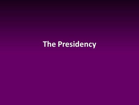 The Presidency. Budgets People use budgets in their daily lives Budgets include – Revenues (cash coming in) – Expenses (cash going out) The US government.