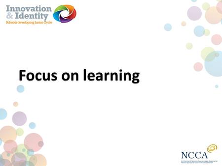 In this unit we are learning to… understand what learning intentions and features of quality are be able to identify and frame learning intentions and.