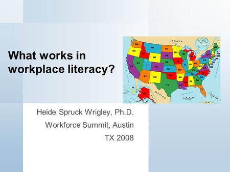 What works in workplace literacy?