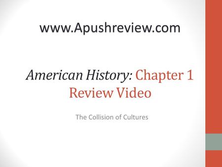 American History: Chapter 1 Review Video