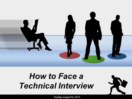 How to Face a Technical Interview Sunday, August 30, 2015.