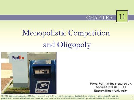 Monopolistic Competition and Oligopoly