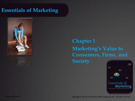 Essentials of Marketing 13e