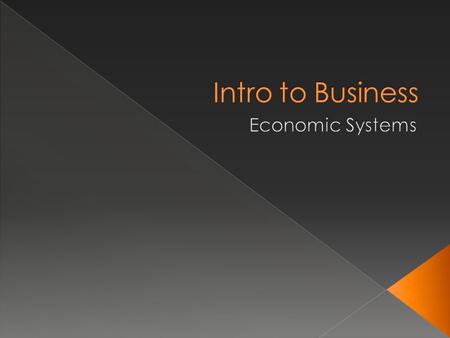  What goods and services will be produced? › What do we have?  How will they be produced? › Hand > machine > elsewhere  Who gets the stuff?