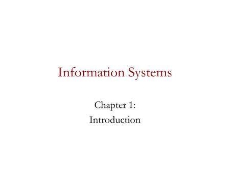 Chapter 1: Introduction