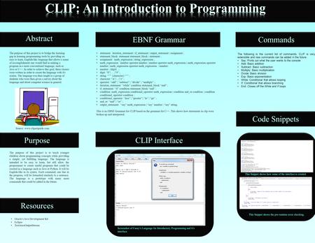 The purpose of this project is to bridge the learning gap in learning programming tools by providing an easy to learn, English-like language that allows.