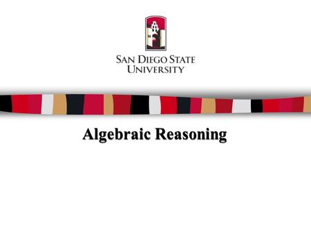 Algebraic Reasoning. Algebraic Readiness Standards Topic 4 Operations on Rational Numbers N.S. 1.2 Add, subtract, multiply, and divide rational numbers.