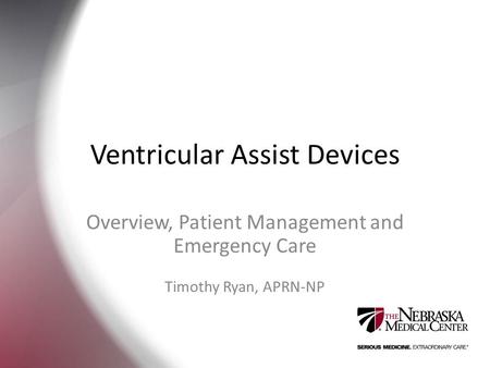 Ventricular Assist Devices