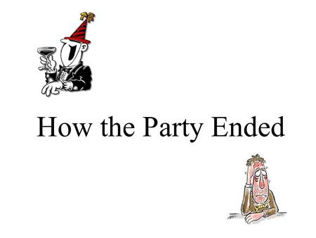 How the Party Ended. Problem areas prior to the crash Weaknesses in agriculture. Weaknesses in traditional manufacturing. Concentration of wealth Over-extension.