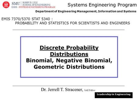 Discrete Probability Distributions