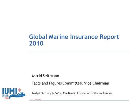 Global Marine Insurance Report 2010