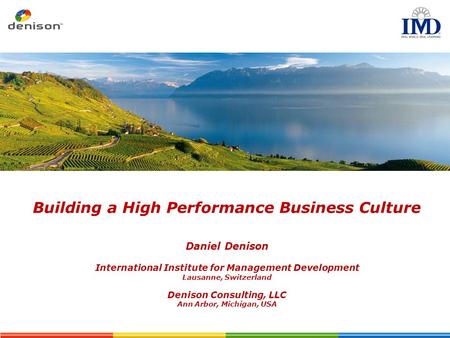 Building a High Performance Business Culture