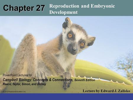 Reproduction and Embryonic Development