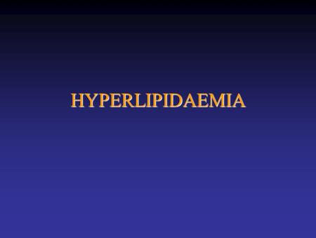 HYPERLIPIDAEMIA. 4S 4444 patients –Hx angina or MI –Cholesterol 5.5-8.0 Simvastatin 20mg (10-40) vs. placebo FU 5 years  total cholesterol 25%;  LDL.