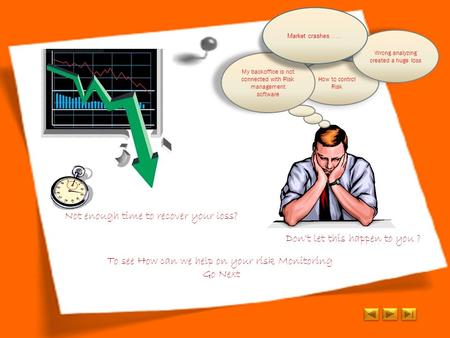 How to control Risk Wrong analyzing created a huge loss Not enough time to recover your loss? Don't let this happen to you ? To see How can we help on.