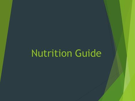 Nutrition Guide. Serving Size - Everyday examples can help you compare your portion size  1 cup green salad................................................................