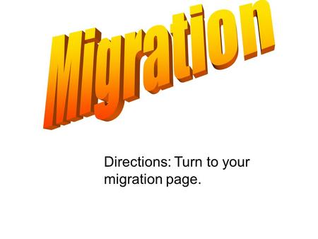 Directions: Turn to your migration page.. SOLUTIONS Urban Sprawl is solved through Smart Growth… 1. Limit Growth with laws boundaries. 2. Urban Renewal.