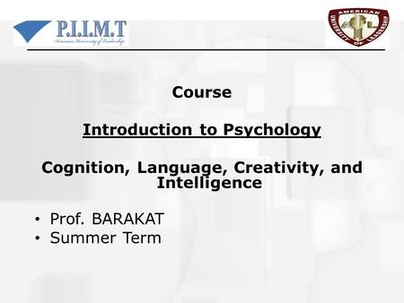 Introduction to Psychology