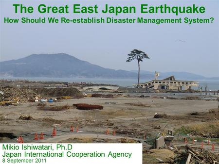 The Great East Japan Earthquake