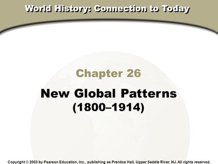 World History: Connection to Today