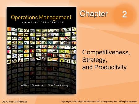 Competitiveness, Strategy, and Productivity