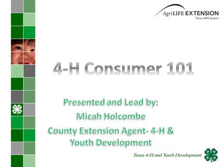 How to write a scenario Product Selection Putting the class together Age Groups Practice Judging classes/Coaching consumer Reasons.