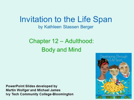 Invitation to the Life Span by Kathleen Stassen Berger