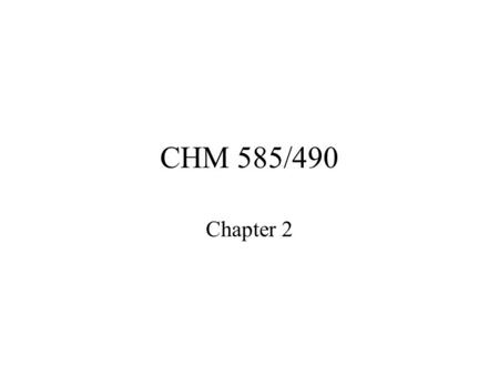 CHM 585/490 Chapter 2. Petroleum Cracking C 4 Methanol derivatives –MTBE –Formaldehyde –Acetic Acid Ethylene, Chloroalkali and derivatives.