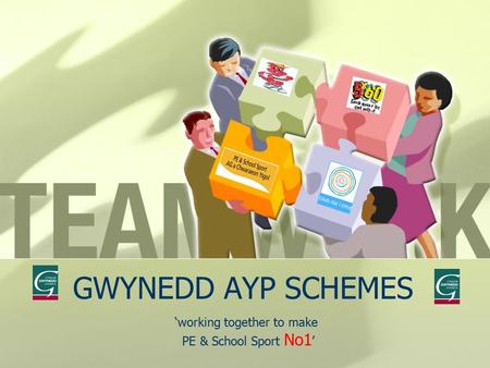 GWYNEDD AYP SCHEMES ‘working together to make PE & School Sport No1 ’