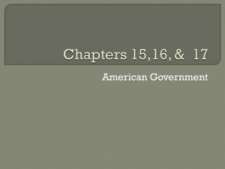 American Government.  The federal bureaucracy, part of the executive branch, carries out most of the day-to-day work of the Federal Government  The.