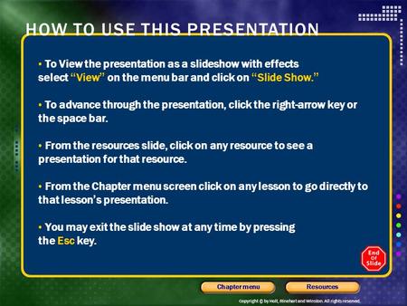 How to Use This Presentation