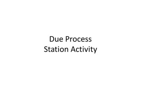 Due Process Station Activity. 1. Can the police use this evidence against Joe? Explain. The police have a warrant to look in Joe’s garage for a stolen.