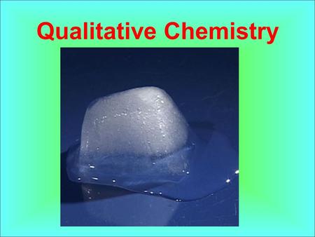 Qualitative Chemistry. Valence Electrons The electrons in an atom’s outermost orbit; determine the chemical properties of an element.