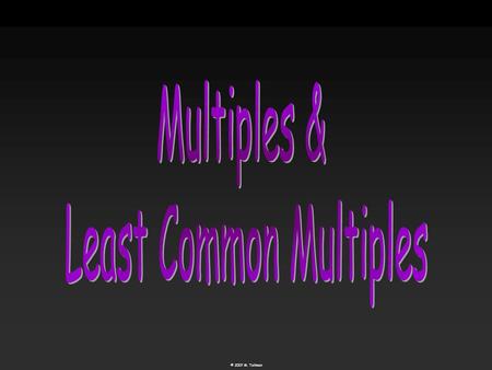 Least Common Multiples