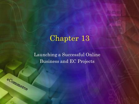 Launching a Successful Online Business and EC Projects