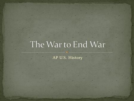 AP U.S. History. To what extent was Wilsonian idealism successful?