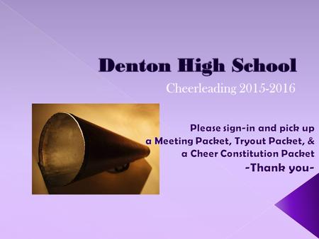  Denton Associate Principal  Denton Cheer Program Administrator  8+ years of Cheer Coach Experience › Aubrey ISD › Denton