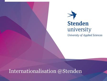 9/2/20151 | 9/2/20152 | Wilfred van Eisden International Exchange coordinator Student Mobility Centre Leeuwarden International.