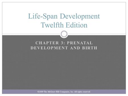 Life-Span Development Twelfth Edition