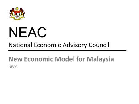 NEAC National Economic Advisory Council