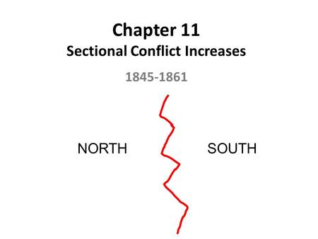 Chapter 11 Sectional Conflict Increases