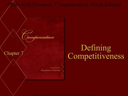 Defining Competitiveness