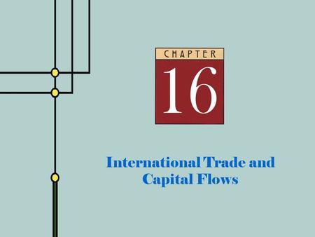 Copyright © 2001 by The McGraw-Hill Companies, Inc. All rights reserved. Slide 16 - 0 International Trade and Capital Flows.