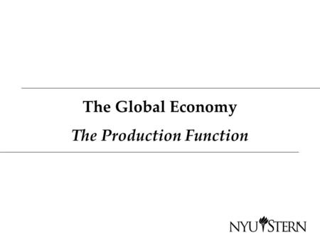 The Global Economy The Production Function 1. What’s happening? Zeeshan Haider, Sara Bitteti*, and Shiyue Cheng weighed in on taxes, including this from.