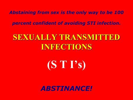 SEXUALLY TRANSMITTED INFECTIONS