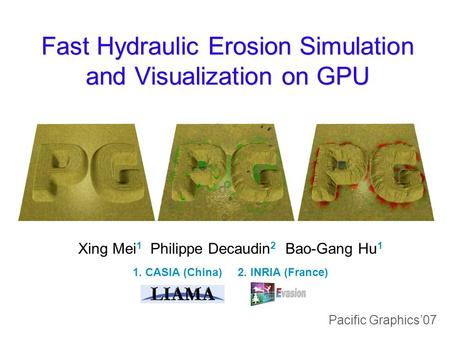 Fast Hydraulic Erosion Simulation and Visualization on GPU