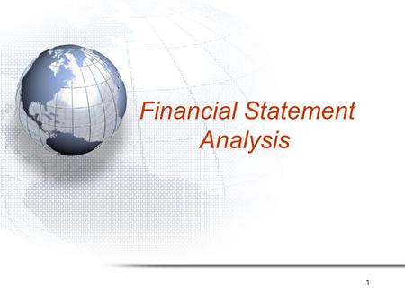 Financial Statement Analysis