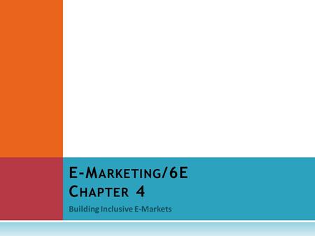 E-Marketing/6E Chapter 4